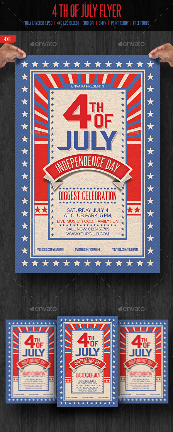GraphicRiver 4th of July Flyer 11600020 GraphicRiver 4th of July Flyer 11600020