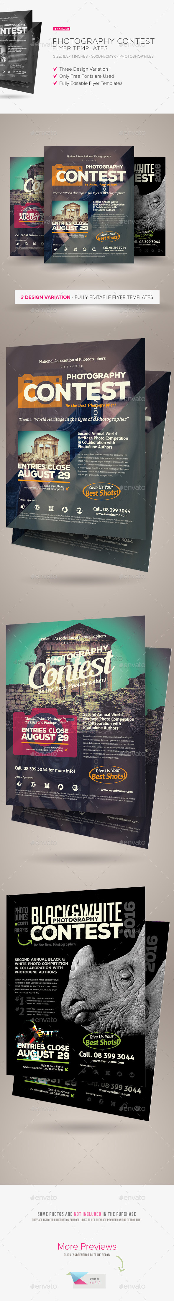 GraphicRiver Photography Contest Flyers 11606515 GraphicRiver Photography Contest Flyers 11606515