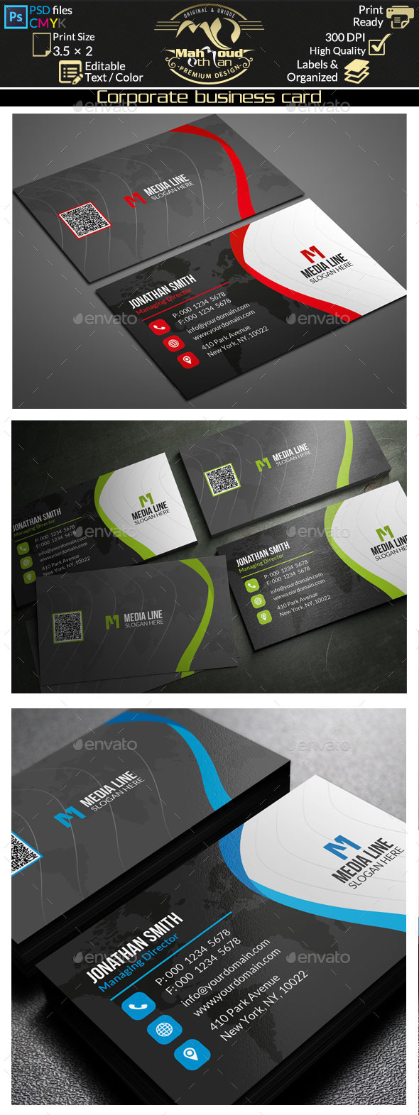 GraphicRiver Corporate Business Card 11606617 GraphicRiver Corporate Business Card 11606617