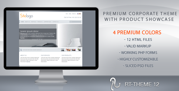 RT-Theme 12 / Business Theme with Product Showcase