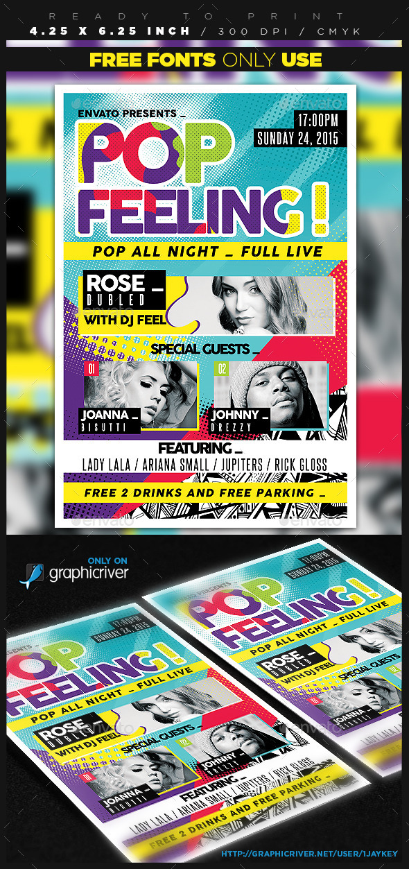 GraphicRiver Pop Feeling Music Party 11516150 GraphicRiver Pop Feeling Music Party 11516150