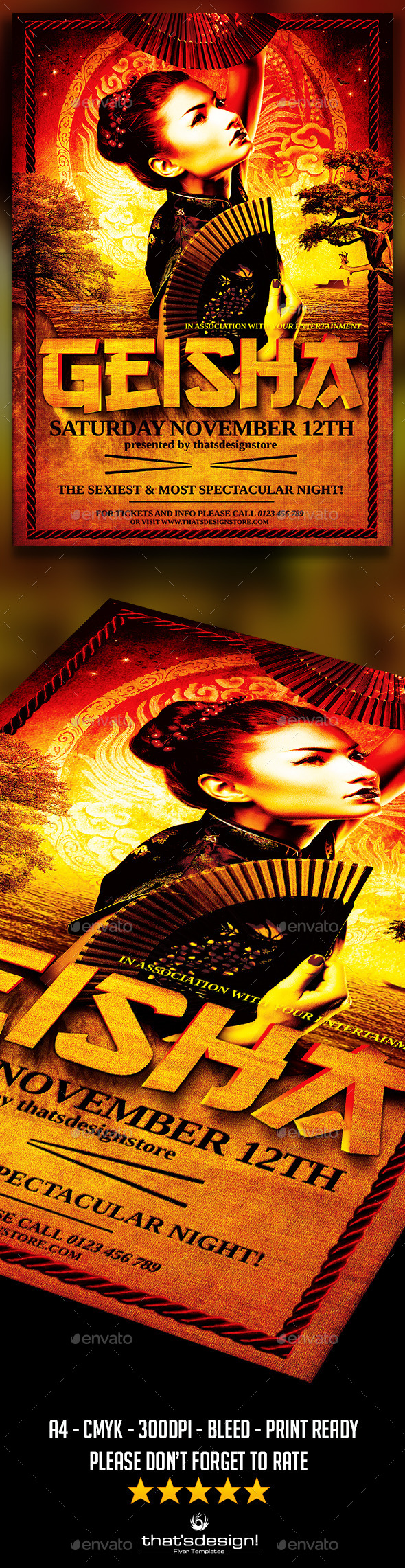 GraphicRiver Geisha Party Flyer Poster Template V3 11608917 GraphicRiver Geisha Party Flyer Poster Template V3 11608917