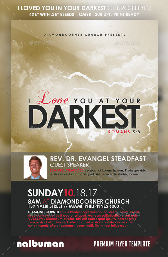 GraphicRiver I Loved You In Your Darkest Church Flyer 11612980 GraphicRiver I Loved You In Your Darkest Church Flyer 11612980