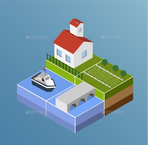 GraphicRiver Rural Landscape 11614524 GraphicRiver Rural Landscape 11614524