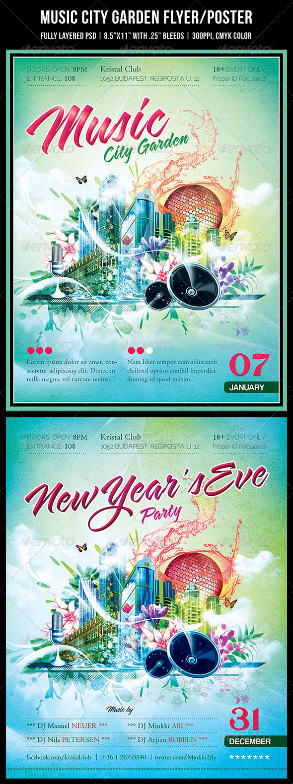 Music City Garden Party Poster Flyer Music City Garden Party Poster Flyer