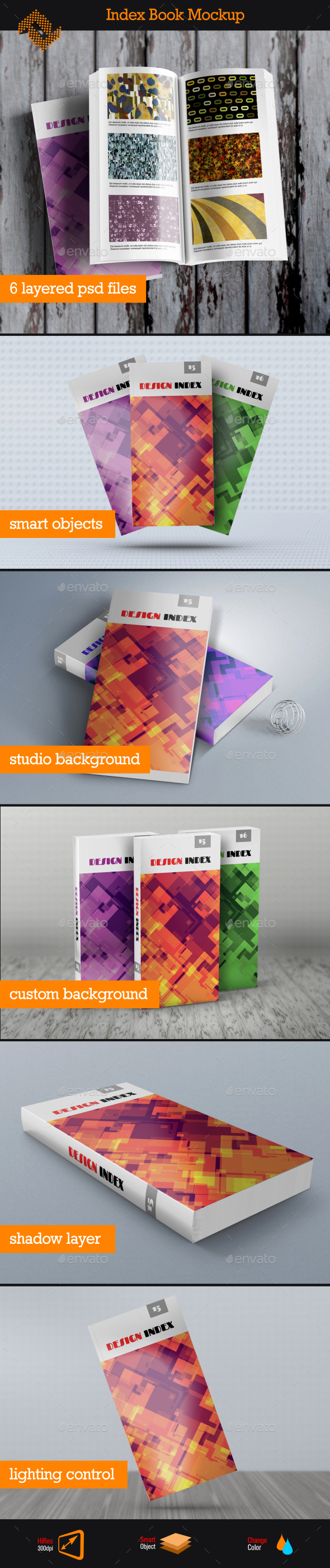 GraphicRiver Index Book Mockup 11615008 GraphicRiver Index Book Mockup 11615008
