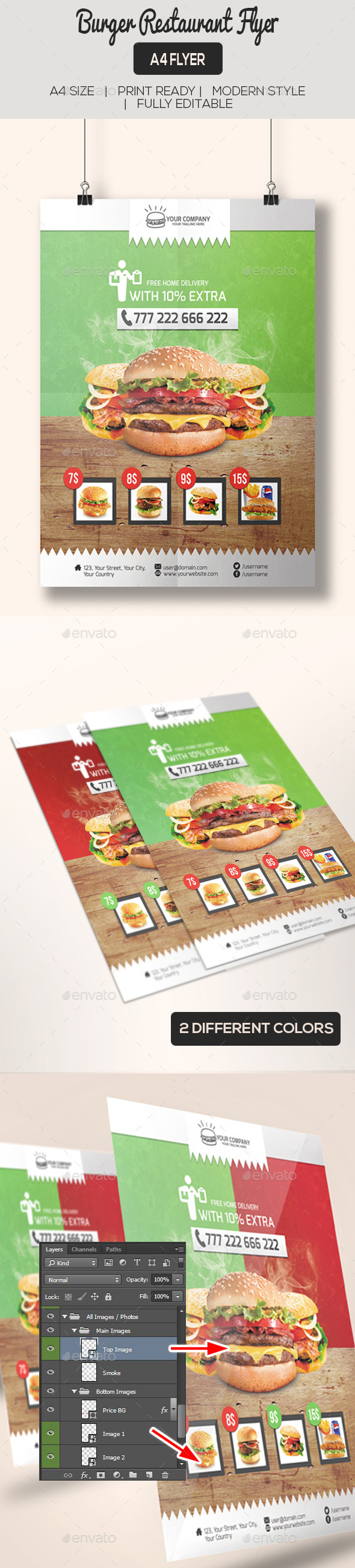 GraphicRiver Burger Restaurant Flyer Poster 11616775 GraphicRiver Burger Restaurant Flyer Poster 11616775