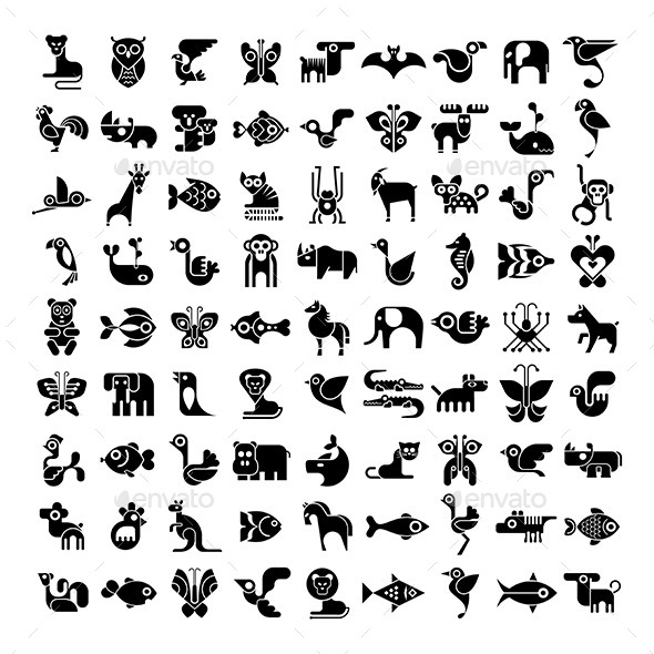 GraphicRiver Animal Icons 11620502 GraphicRiver Animal Icons 11620502
