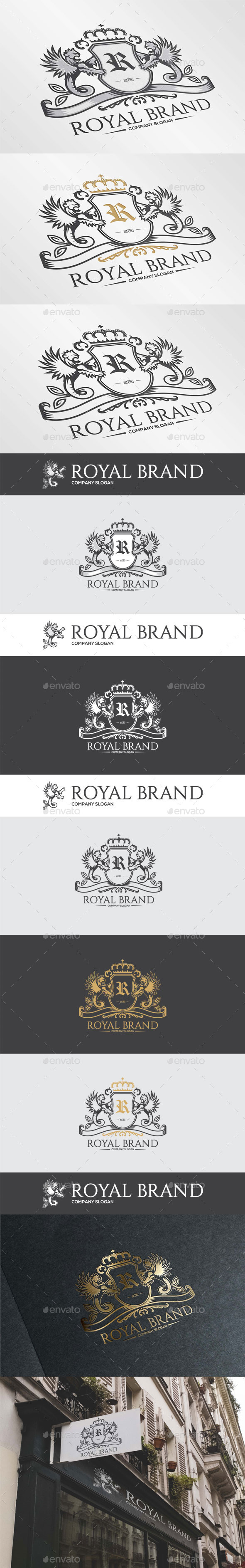 GraphicRiver Royal Brand Heraldy Logo Template 11603509 GraphicRiver Royal Brand Heraldy Logo Template 11603509