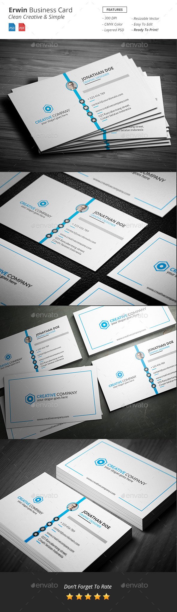 GraphicRiver Erwin Clean Creative Business Card 11621573 GraphicRiver Erwin Clean Creative Business Card 11621573