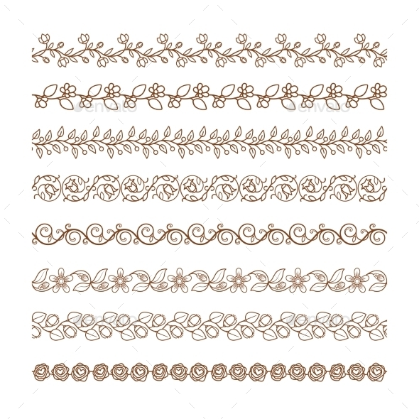 GraphicRiver Floral Border Brushes 11622580 GraphicRiver Floral Border Brushes 11622580