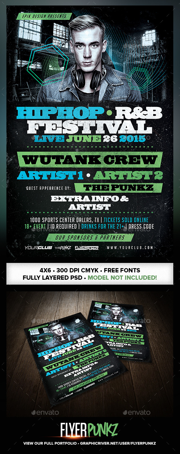 GraphicRiver Urban Music Festival Flyer Template 11623093 GraphicRiver Urban Music Festival Flyer Template 11623093