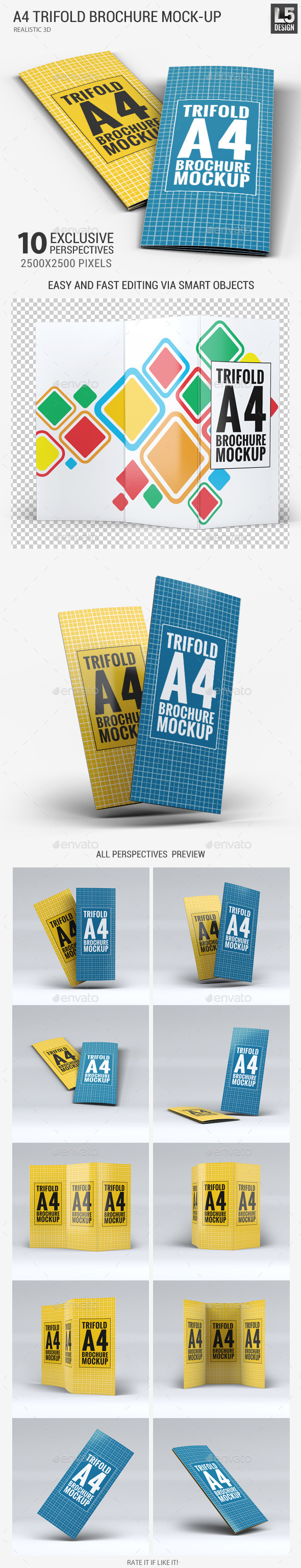 GraphicRiver A4 Trifold Brochure Mock-Up 11623862 GraphicRiver A4 Trifold Brochure Mock-Up 11623862