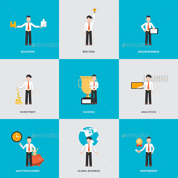 GraphicRiver Business People in Various Characters 11624803 GraphicRiver Business People in Various Characters 11624803