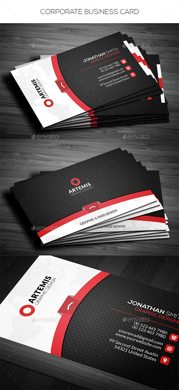 GraphicRiver Corporate Business Card 11626566 GraphicRiver Corporate Business Card 11626566