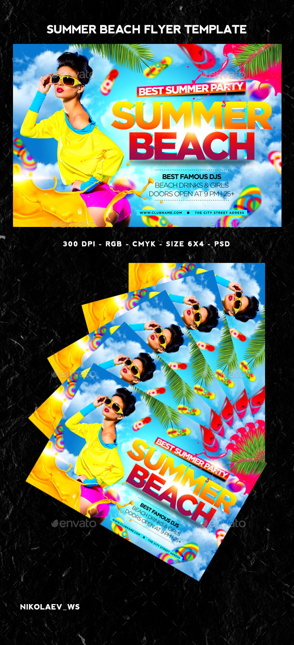GraphicRiver Summer Beach Flyer 11560736 GraphicRiver Summer Beach Flyer 11560736