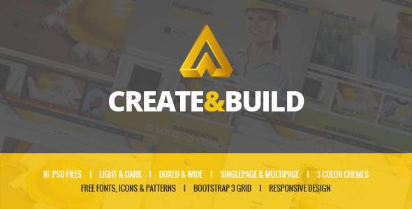 Create & Build - Construction & Building template