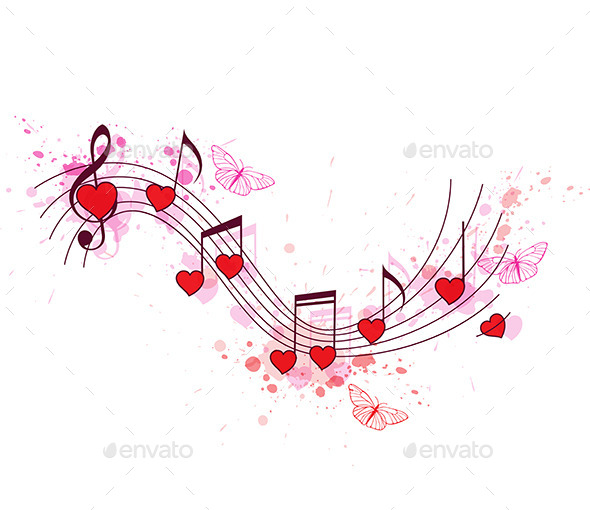 GraphicRiver Notes and Red Hearts 11627601 GraphicRiver Notes and Red Hearts 11627601