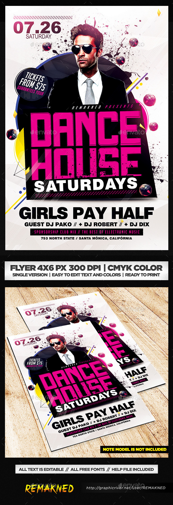 GraphicRiver Electro House DJ Music Flyer Template PSD 11560769 GraphicRiver Electro House DJ Music Flyer Template PSD 11560769