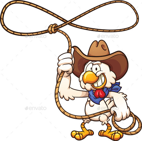 GraphicRiver Cowboy Chicken 11628001 GraphicRiver Cowboy Chicken 11628001