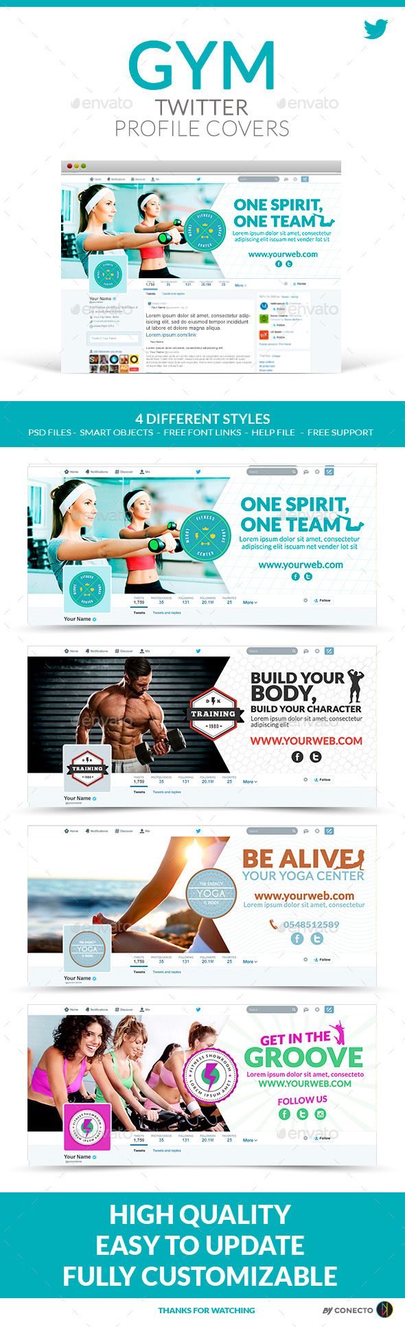 GraphicRiver Twitter Profile Cover Gym 11628686 GraphicRiver Twitter Profile Cover Gym 11628686