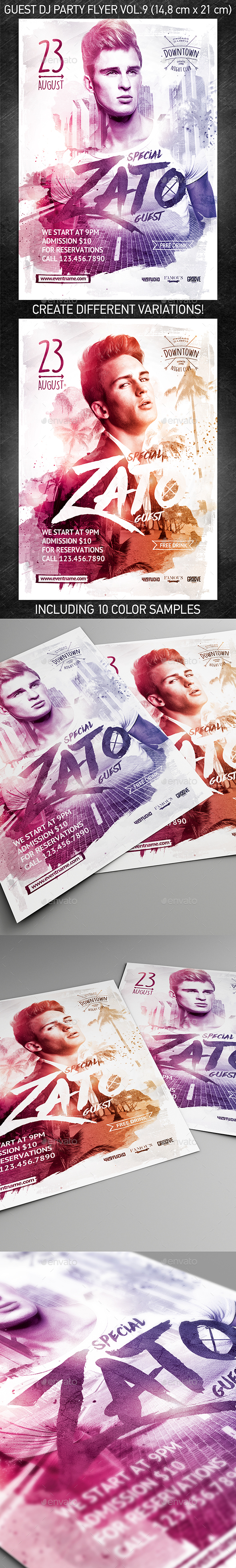 GraphicRiver Guest DJ Party Flyer vol.9 11629487 GraphicRiver Guest DJ Party Flyer vol.9 11629487