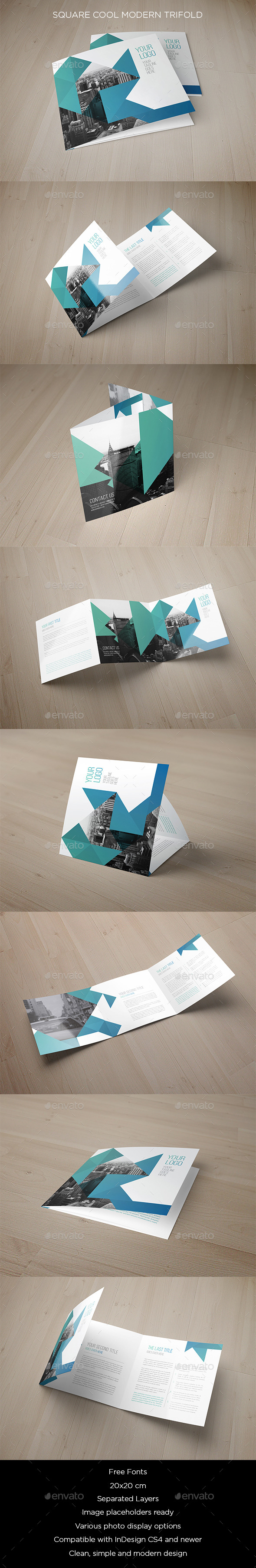 GraphicRiver Square Cool Modern Trifold 11630167 GraphicRiver Square Cool Modern Trifold 11630167