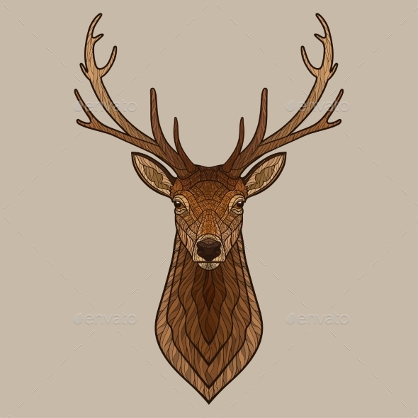 GraphicRiver Deer Head 11630408 GraphicRiver Deer Head 11630408