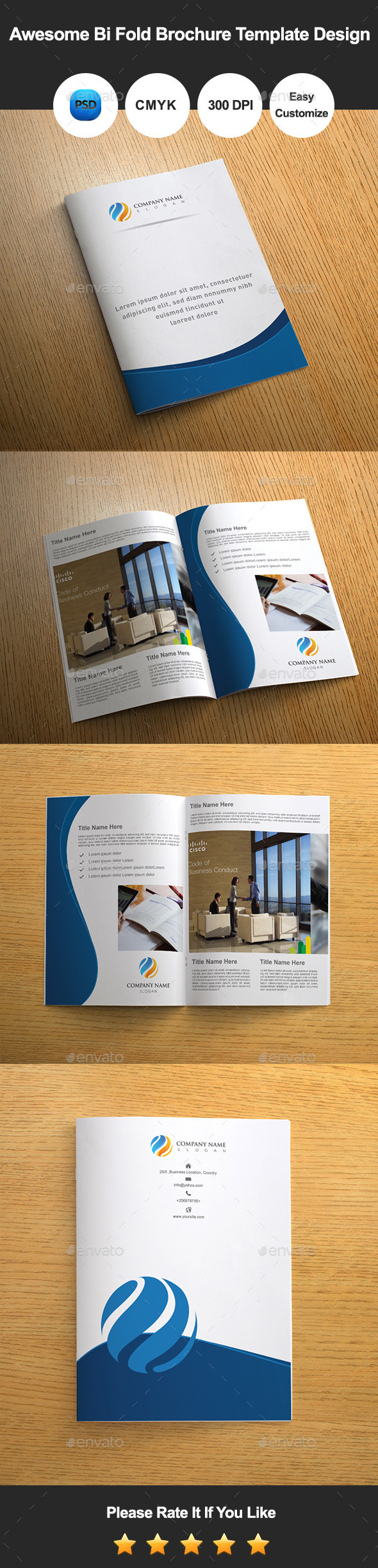 GraphicRiver Awesome Bi Fold Brochure Template Design 11642240 GraphicRiver Awesome Bi Fold Brochure Template Design 11642240