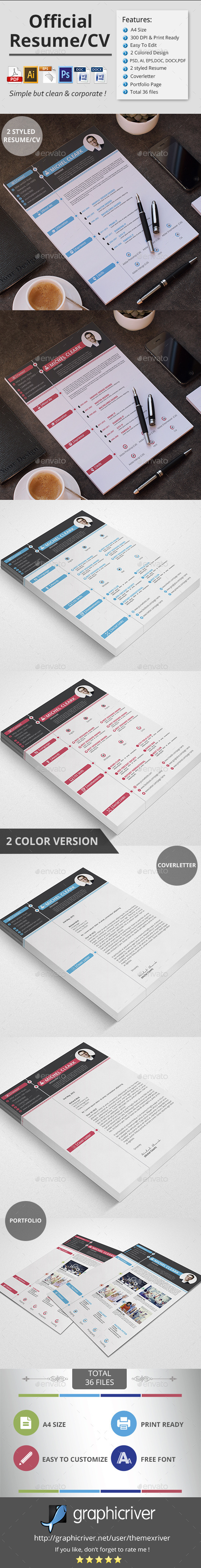 GraphicRiver Official Resume CV 11581199 GraphicRiver Official Resume CV 11581199