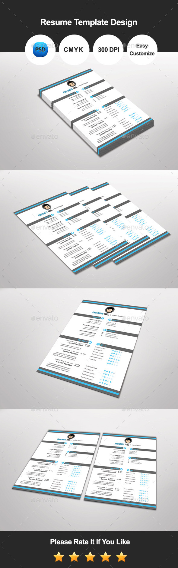 Prematic Resume Template Design