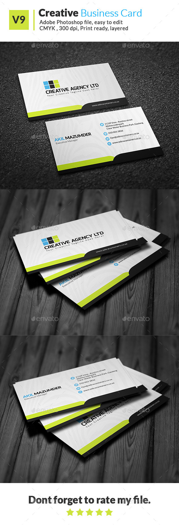 GraphicRiver Creative Business Card V9 11642434 GraphicRiver Creative Business Card V9 11642434