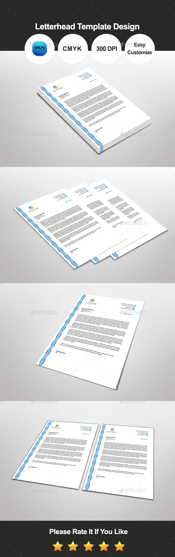 GraphicRiver Dandia Letterhead Template Design 11642524 GraphicRiver Dandia Letterhead Template Design 11642524