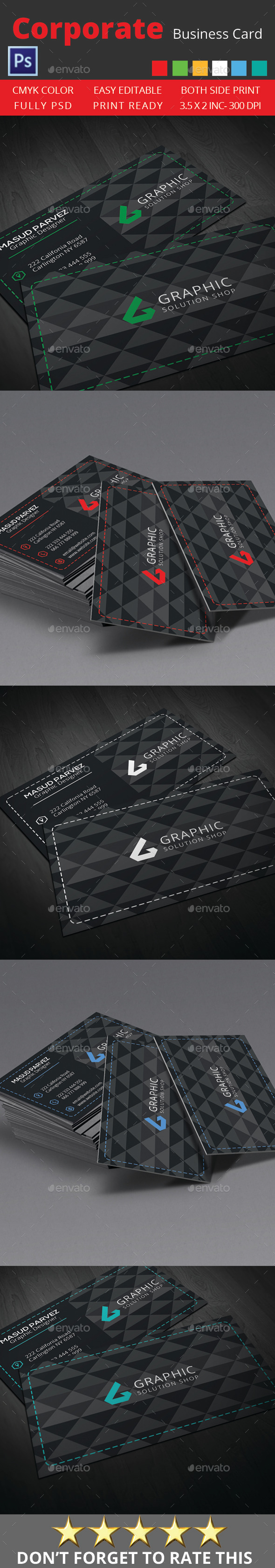 GraphicRiver Corporate Business Card 11642888 GraphicRiver Corporate Business Card 11642888