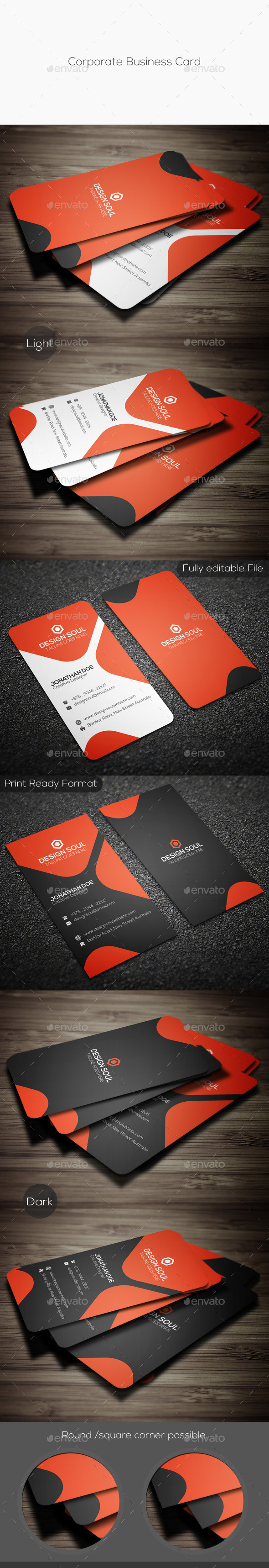 GraphicRiver Corporate Business Card 11642980 GraphicRiver Corporate Business Card 11642980