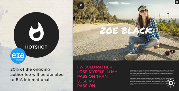 20. HotShot - Self Promotion HTML Template