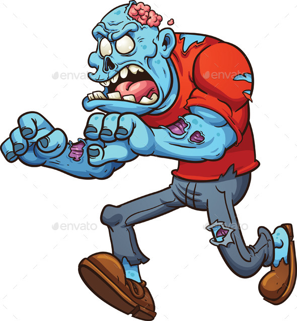 GraphicRiver Running Zombie 11643702 GraphicRiver Running Zombie 11643702