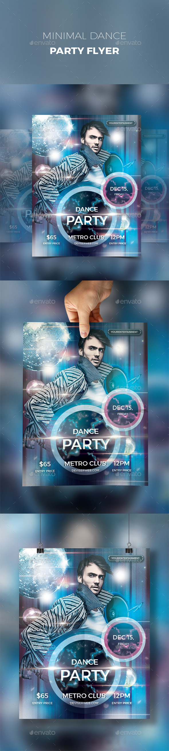 GraphicRiver Minimal Dance Party Flyer 11643747 GraphicRiver Minimal Dance Party Flyer 11643747