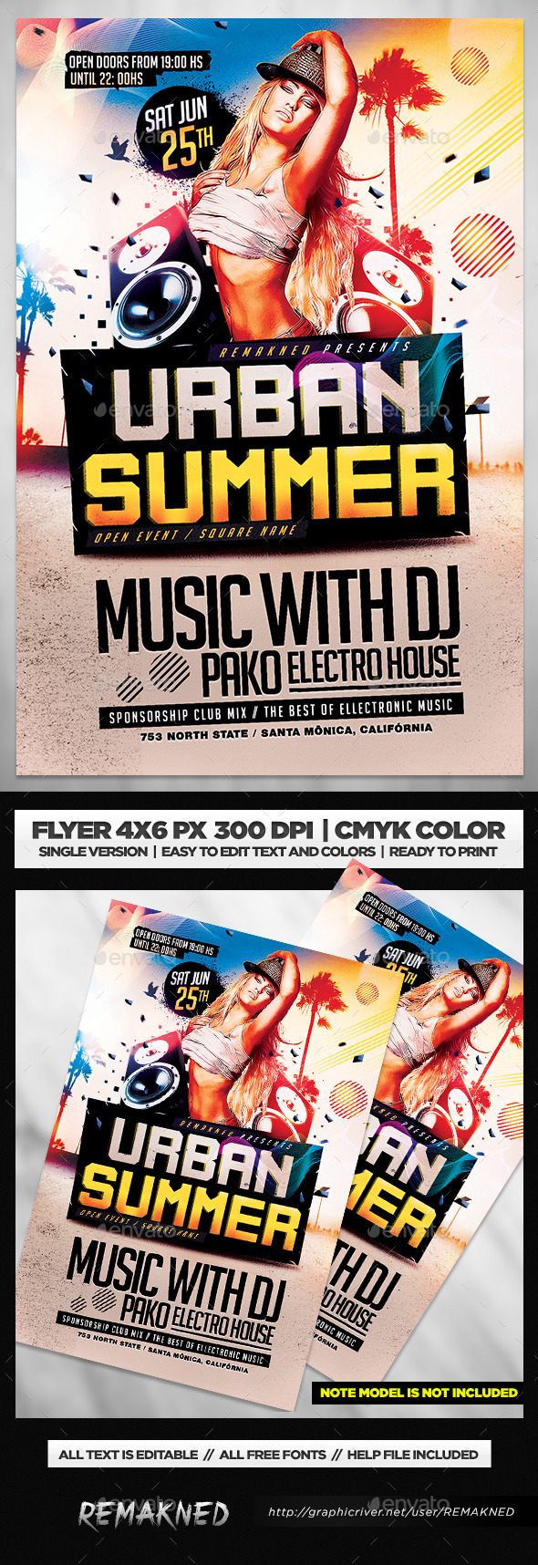 GraphicRiver Urban Summer I Flyer Template PSD 11591972 GraphicRiver Urban Summer I Flyer Template PSD 11591972