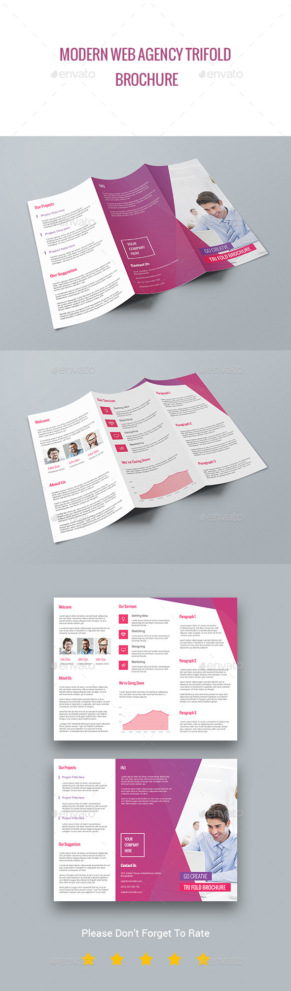 GraphicRiver Modern Web Agency TriFold Brochure 11643850 GraphicRiver Modern Web Agency TriFold Brochure 11643850