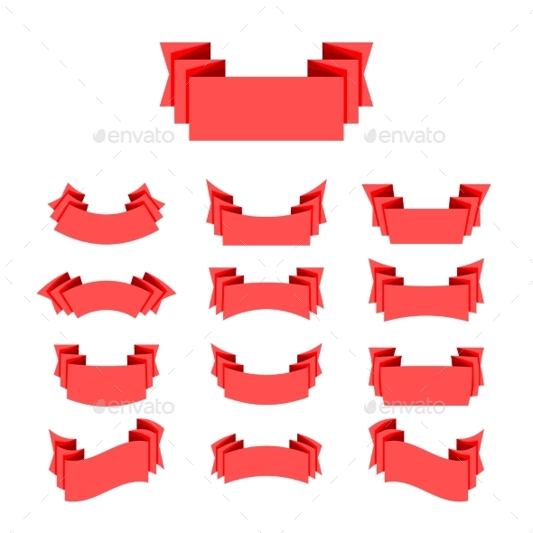 GraphicRiver Ribbon Retro Art Set 11645176 GraphicRiver Ribbon Retro Art Set 11645176