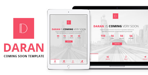 Daran - Responsive Coming Soon Template