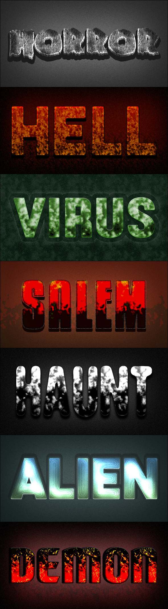 GraphicRiver Photoshop Text Styles Horror Vol.02 11645985 GraphicRiver Photoshop Text Styles Horror Vol.02 11645985