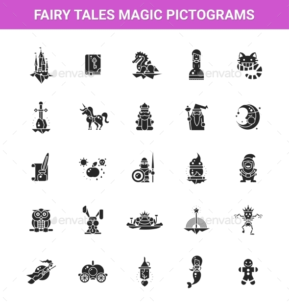 GraphicRiver Set of Fairy Tales Flat Design Magic Icons 11647588 GraphicRiver Set of Fairy Tales Flat Design Magic Icons 11647588