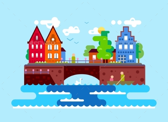 GraphicRiver Summer European Landscape 11647608 GraphicRiver Summer European Landscape 11647608