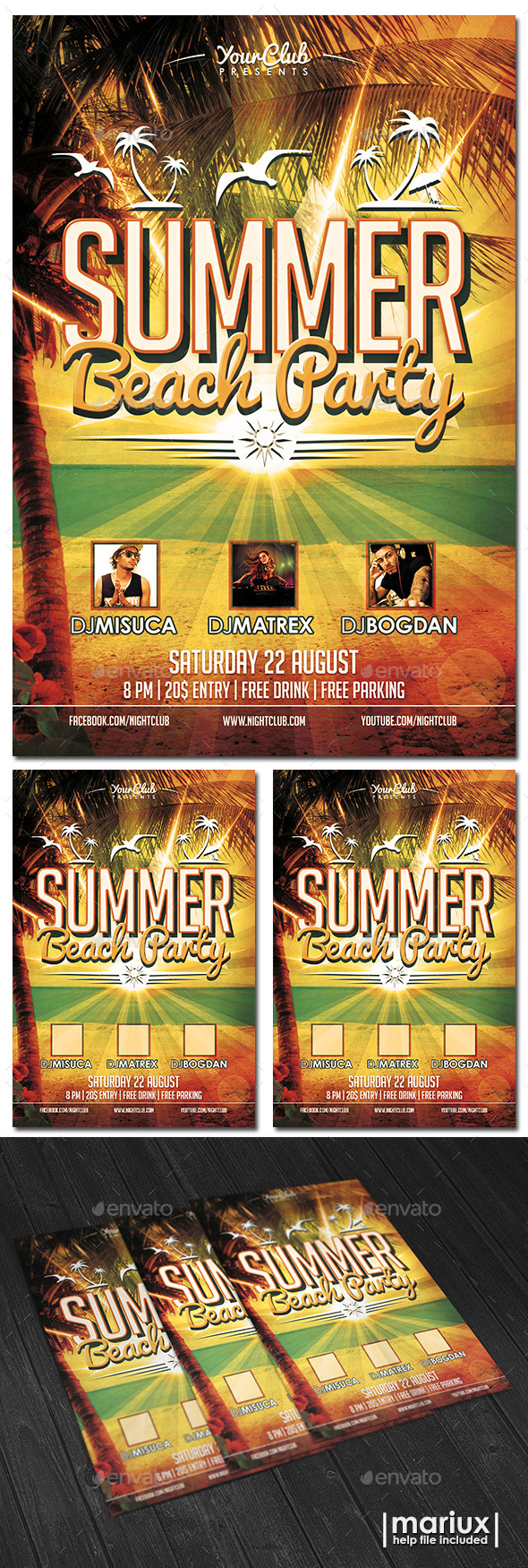 GraphicRiver Summer Beach Party Flyer 11648098 GraphicRiver Summer Beach Party Flyer 11648098
