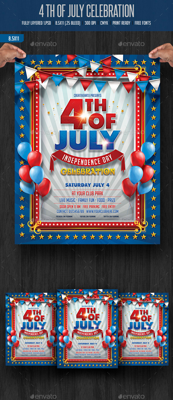 GraphicRiver 4th of July Celebration 11651556 GraphicRiver 4th of July Celebration 11651556
