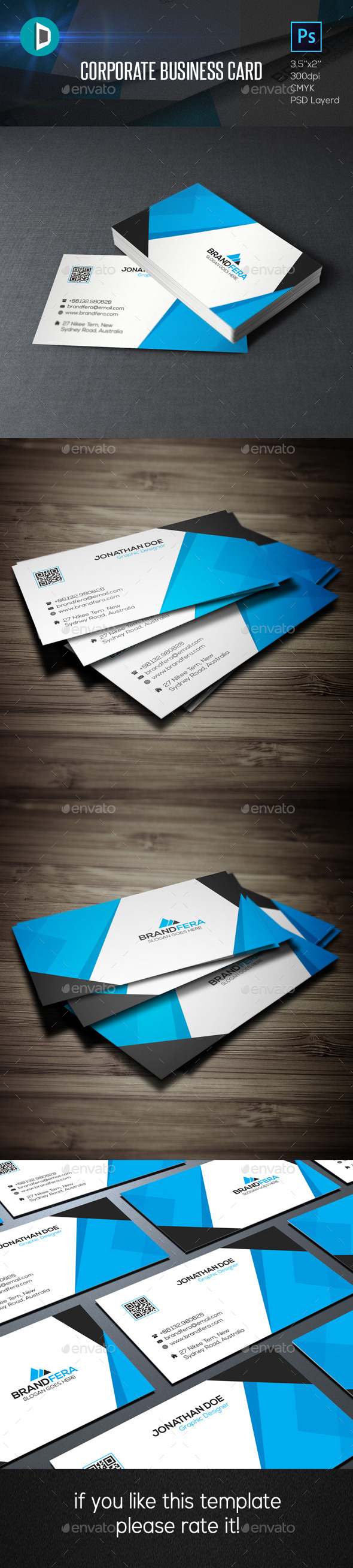 GraphicRiver Corporate Business Card 11651694 GraphicRiver Corporate Business Card 11651694