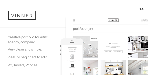 Vinner - Creative & Modern Multi-Purpose Template