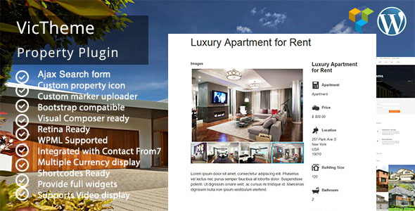 CodeCanyon VicTheme Property Plugin 11646102 CodeCanyon VicTheme Property Plugin 11646102